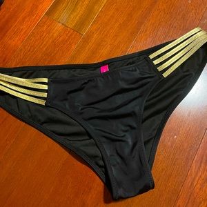 Black & Gold Bikini Bottom